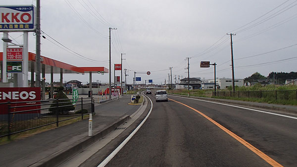 国道３４６号線を松島方面へ